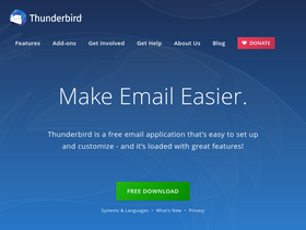 'thunderbird.net' screenshot