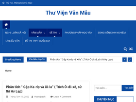 'thuvienvanmau.net' screenshot