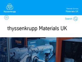 'thyssenkrupp-materials.co.uk' screenshot