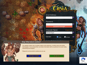 'tibia.com' screenshot