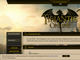 'tibiantis.online' screenshot