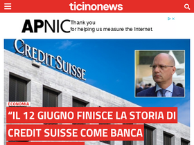 'ticinonews.ch' screenshot