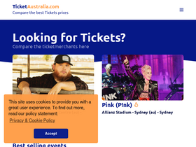 'ticketaustralia.com' screenshot
