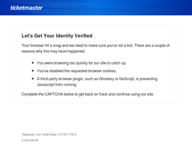 'ticketmaster.no' screenshot