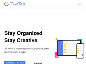 'ticktick.com' screenshot