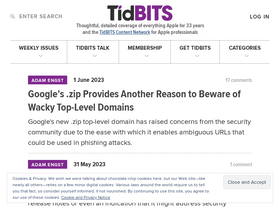 'tidbits.com' screenshot