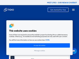 'tidio.com' screenshot