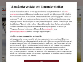'tidningenangermanland.se' screenshot