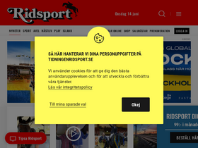 'tidningenridsport.se' screenshot