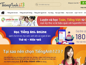 'tienganh123.com' screenshot