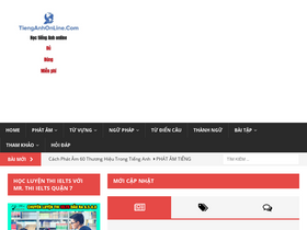 'tienganhonline.com' screenshot