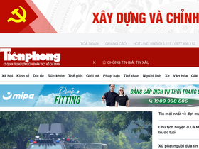 'tienphong.vn' screenshot
