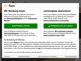 'tierfans.net' screenshot