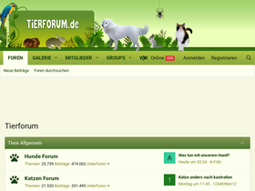 'tierforum.de' screenshot