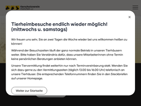 'tierschutzverein-muenchen.de' screenshot
