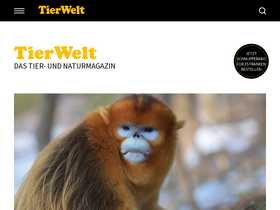 'tierwelt.ch' screenshot