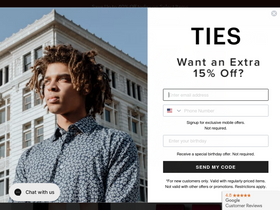 'ties.com' screenshot