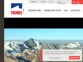 'tignes.net' screenshot