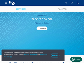 'tigo.com.co' screenshot