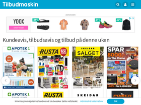 'tilbudmaskin.no' screenshot