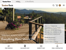 'timbertech.com' screenshot
