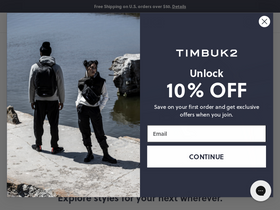 'timbuk2.com' screenshot