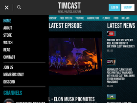 'timcast.com' screenshot