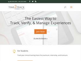 'time2track.com' screenshot