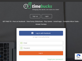 'timebucks.com' screenshot