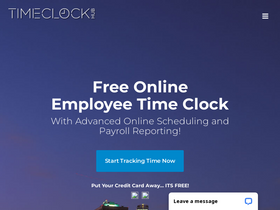 'timeclockhub.com' screenshot