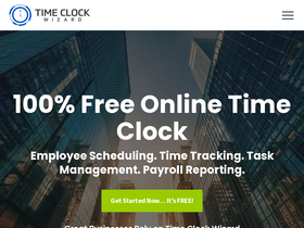 'timeclockwizard.com' screenshot