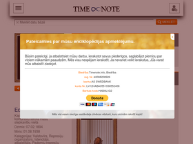 'timenote.info' screenshot
