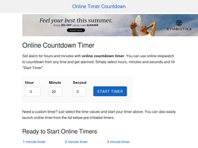 'timerminutes.com' screenshot