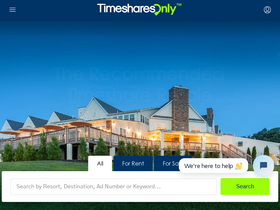 'timesharesonly.com' screenshot