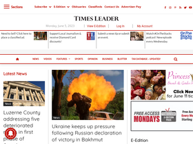 'timesleader.com' screenshot