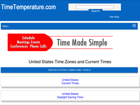 'timetemperature.com' screenshot