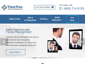 'timetrex.com' screenshot