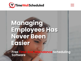 'timewellscheduled.com' screenshot