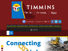 'timmins.ca' screenshot