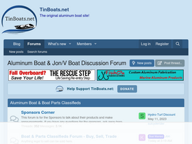 'tinboats.net' screenshot