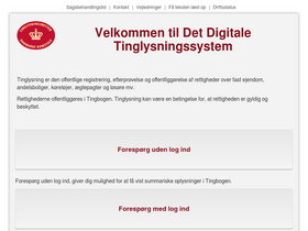 'tinglysning.dk' screenshot