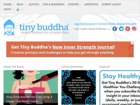 'tinybuddha.com' screenshot