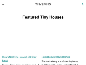 'tinyliving.com' screenshot