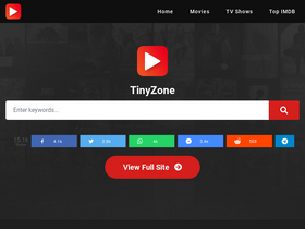 'tinyzonetv.cc' screenshot