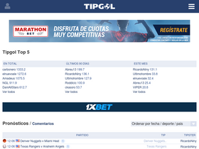 'tipgol.com' screenshot