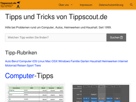 'tippscout.de' screenshot