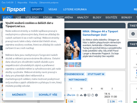 'tipsport.cz' screenshot