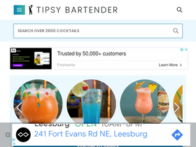 'tipsybartender.com' screenshot