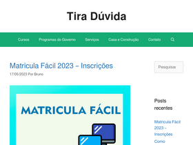'tiraduvida.com' screenshot
