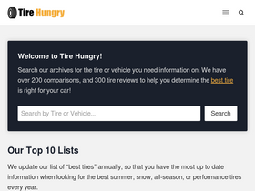 'tirehungry.com' screenshot